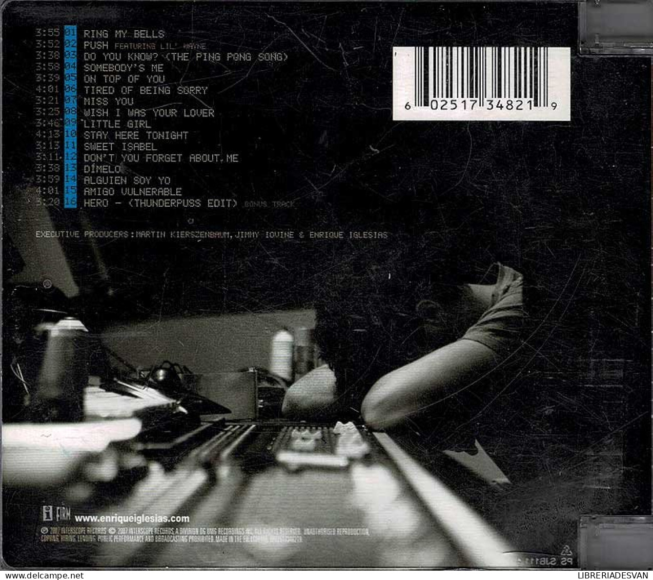 Enrique Iglesias - Insomniac. CD - Disco, Pop