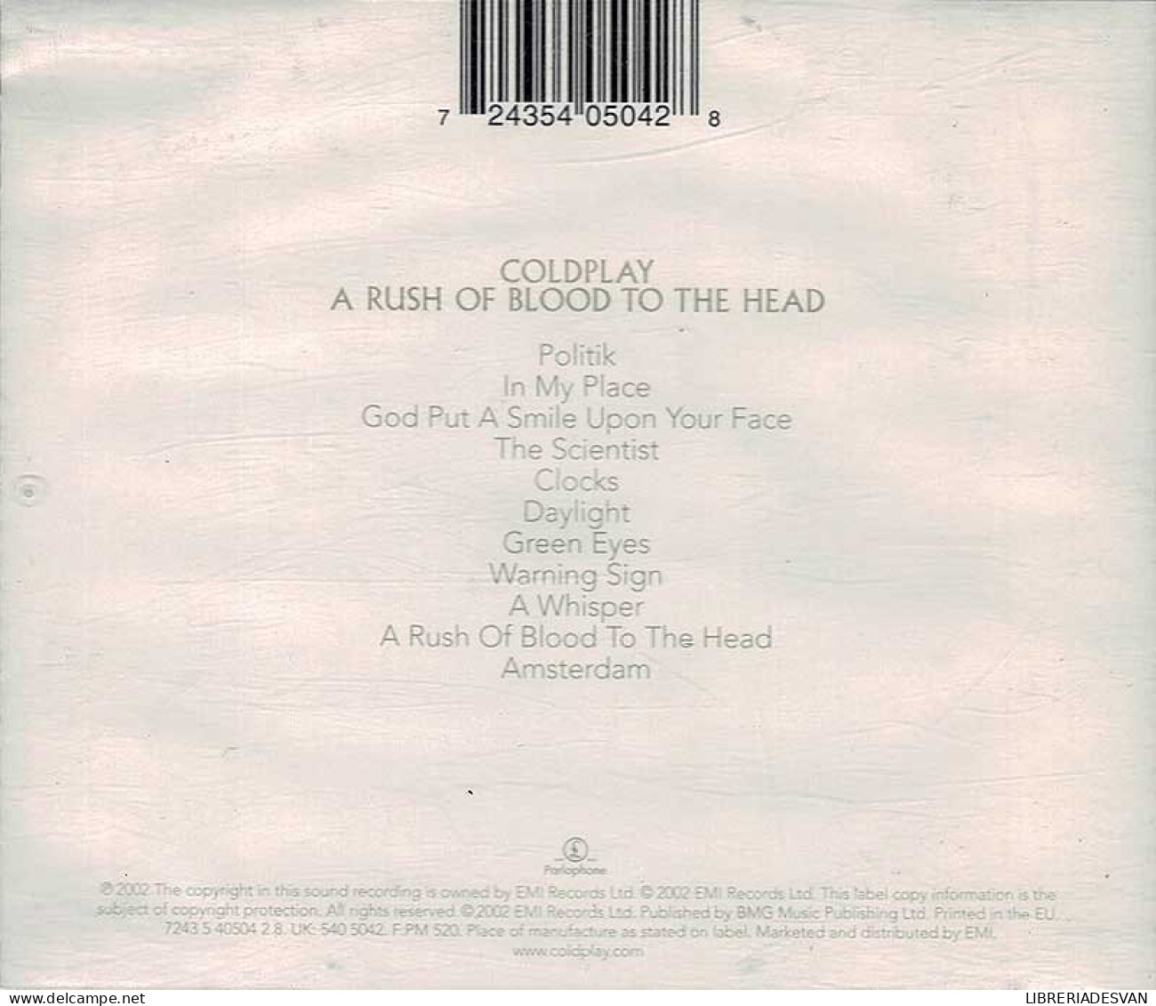 Coldplay - A Rush Of Blood To The Head. CD - Disco, Pop