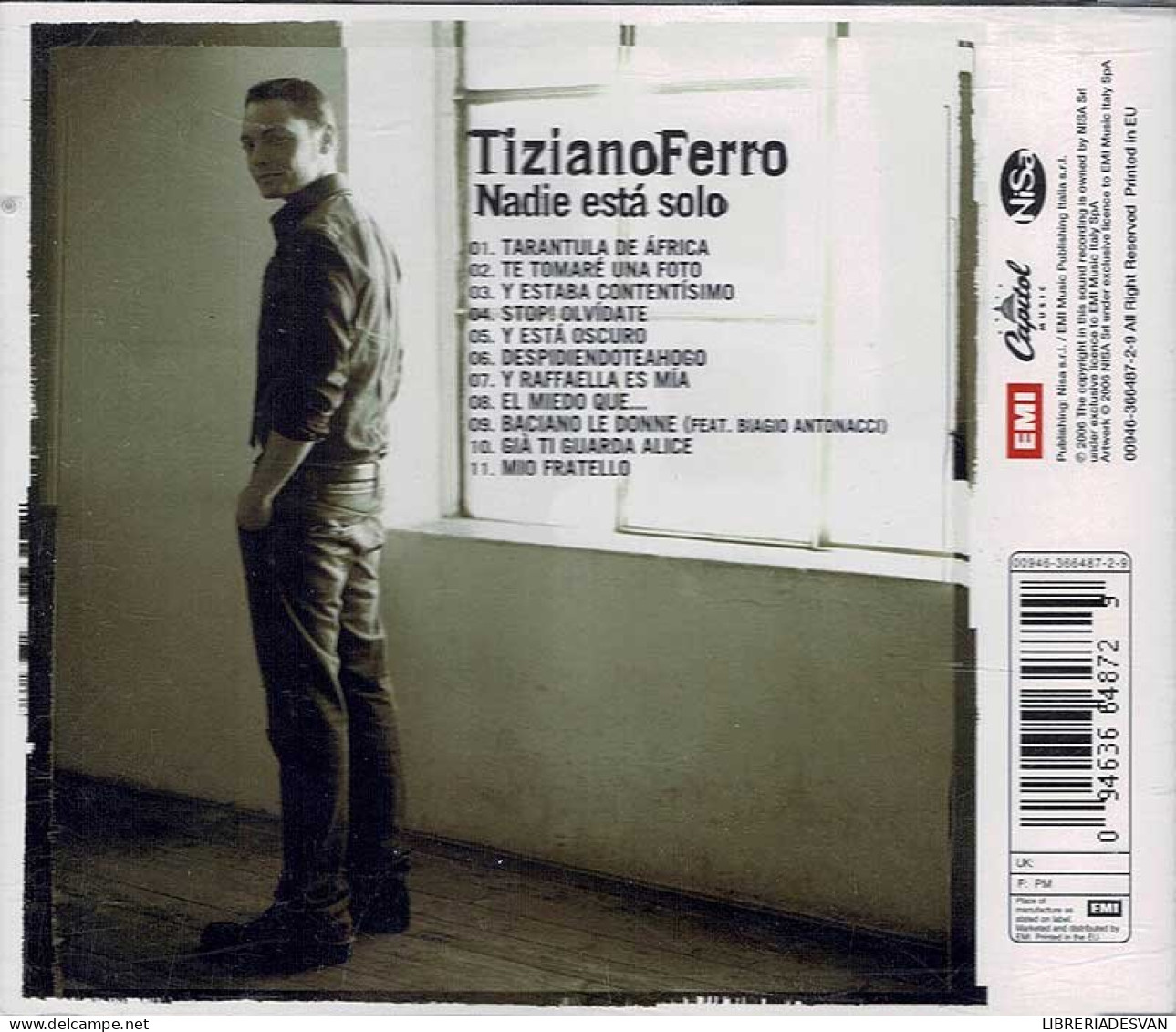 Tiziano Ferro - Nadie Está Solo. CD - Disco & Pop