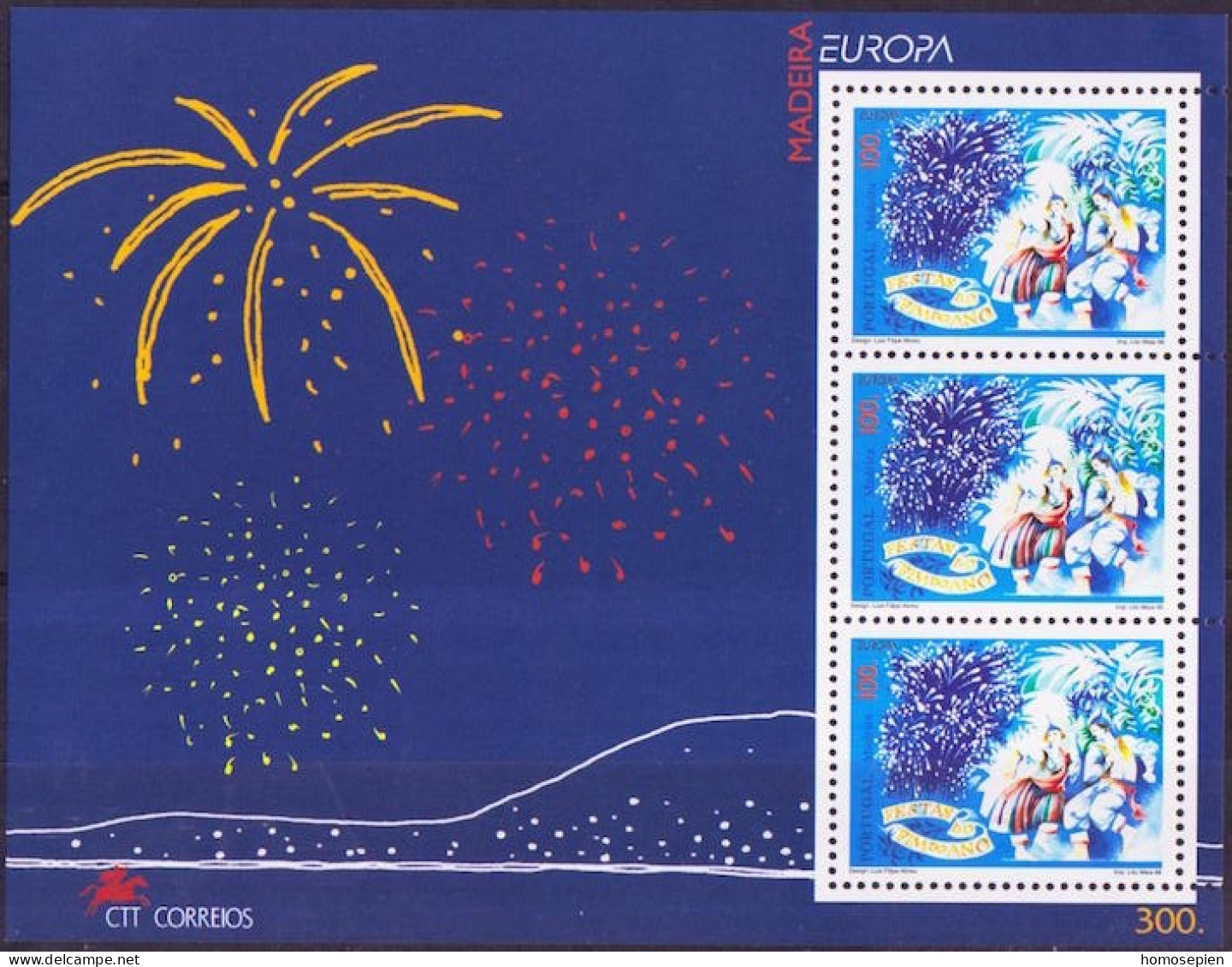Europa CEPT 1998 Madère - Madeira - Portugal Y&T N°BF17 - Michel N°B17 *** - 100e EUROPA - 1998