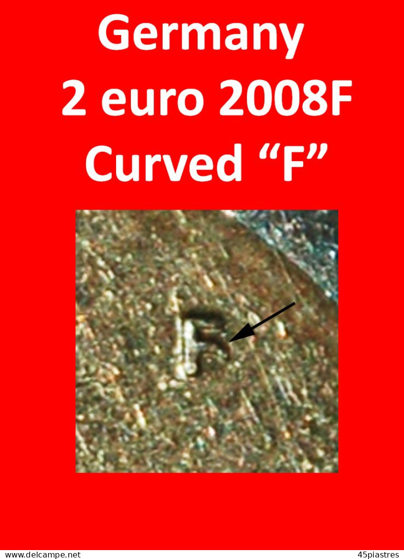 * ERROR HAMBURG: GERMANY  2 EURO 2008F NOT OLD MAP! UNPUBLISHED!  · LOW START ·  NO RESERVE! - Errores Y Curiosidades