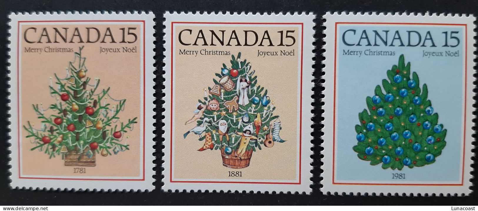 Canada 1981 MNH Sc #900**-902**   3 X 15c Christmas - Unused Stamps