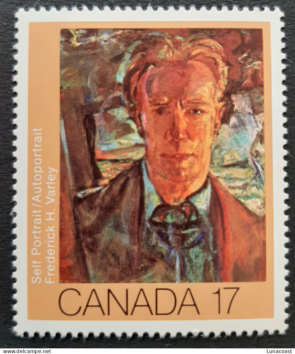 Canada 1981 MNH Sc #888**   17c Art, Self Portrait Frederick Varley - Unused Stamps