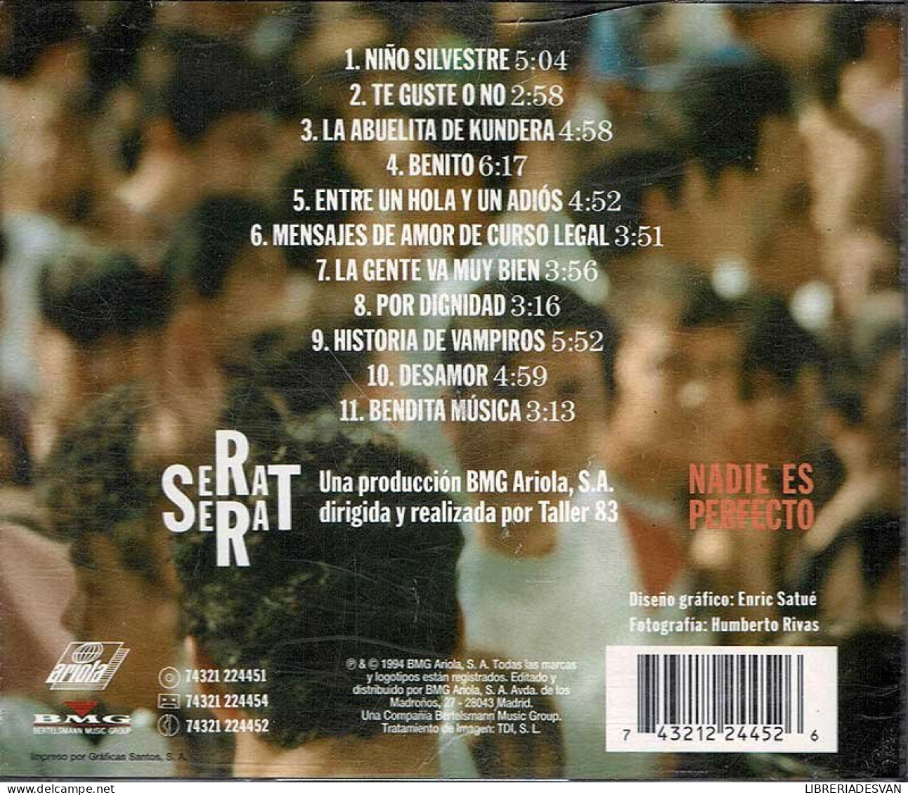 Serrat - Nadie Es Perfecto. CD - Disco, Pop