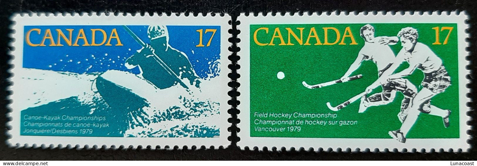 Canada 1979 MNH Sc #833** -834**   2 X 17c, Sport Championships - Neufs