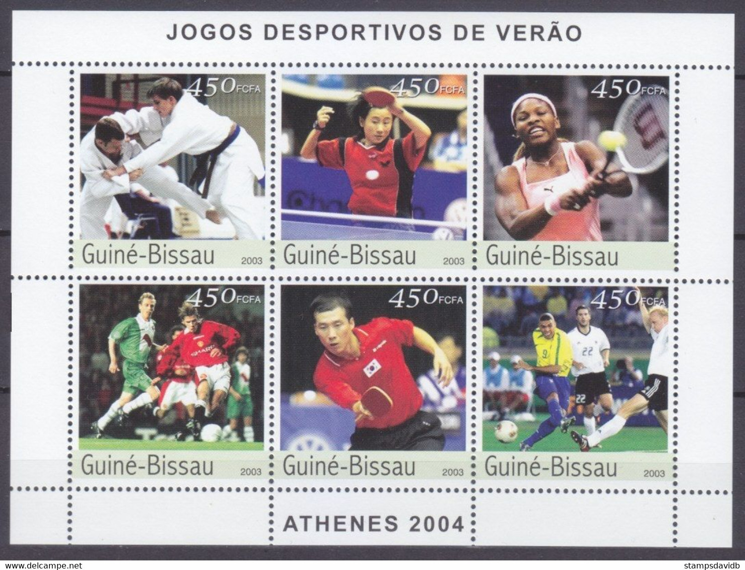 2003 Guinea-Bissau 2381-2386KL 2004 Olympic Games In Athens  11,00 € - Summer 2004: Athens