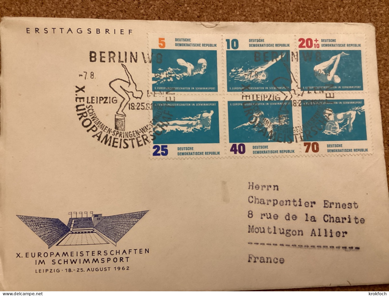 Leipzig 1962 - Schwimmsport Natation - 1950-1970