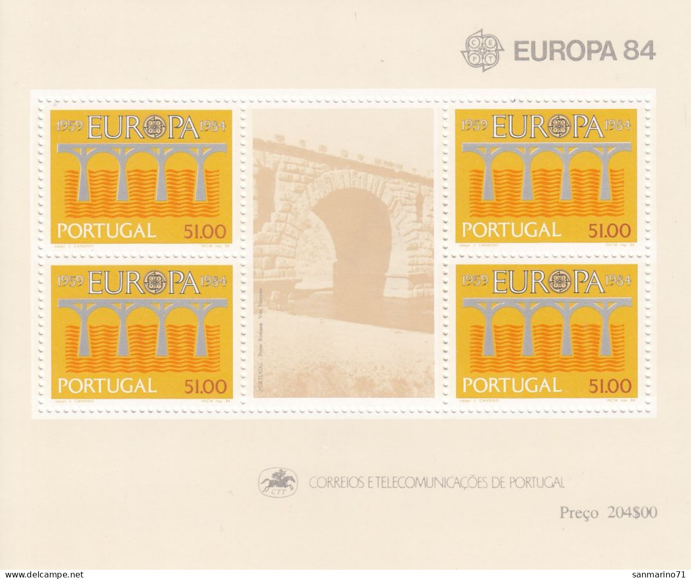 PORTUGAL Block 43,unused - 1984