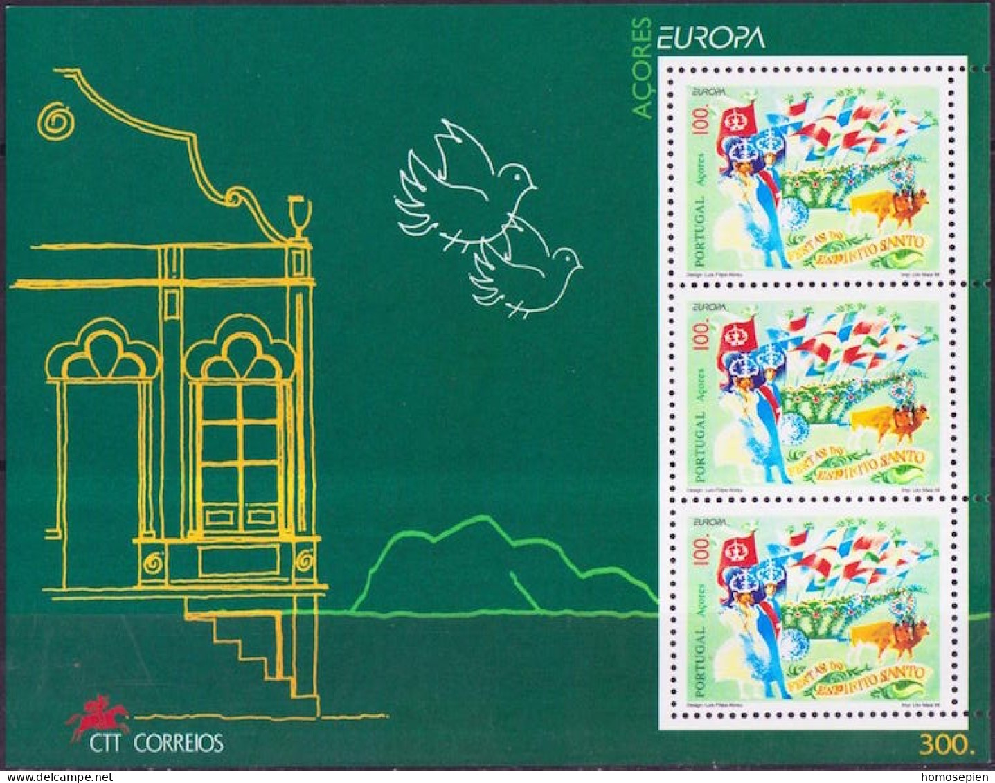 Europa CEPT 1998 Açores - Azores - Azoren - Portugal Y&T N°BF18 - Michel N°B18 *** - 100e EUROPA - 1998