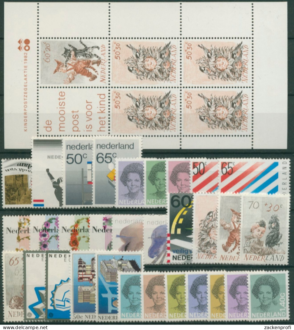 Niederlande Kompletter Jahrgang 1982 Postfrisch (SG30775) - Volledig Jaar