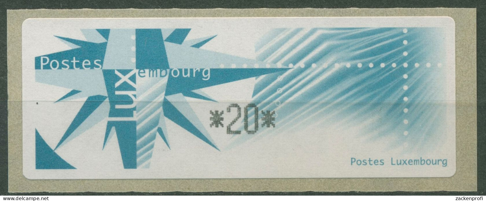 Luxemburg ATM 1997 Windrose/Papier Einzelwert ATM 4 Postfrisch - Postage Labels