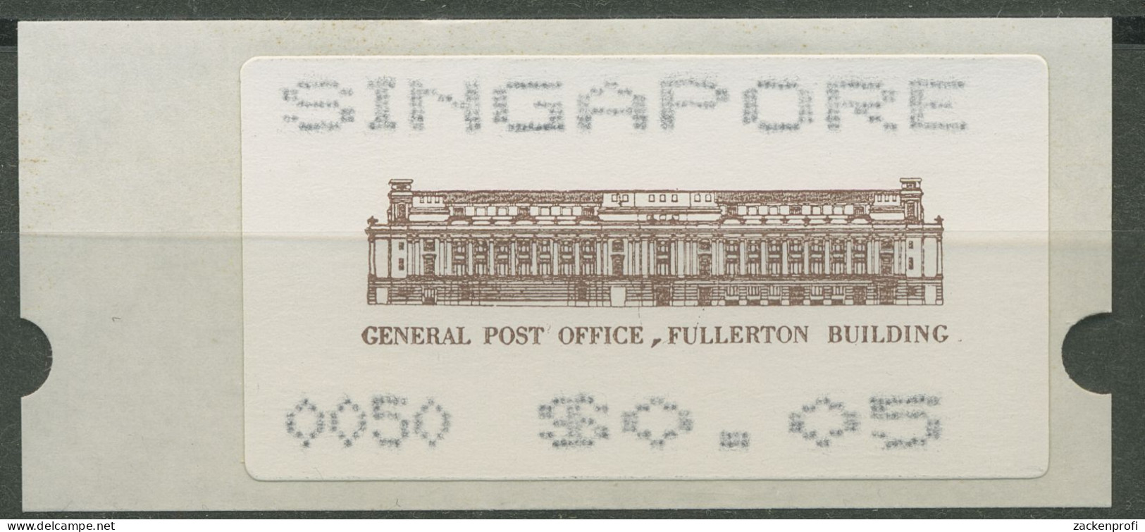 Singapur ATM 1990 Hauptpostamt, Einzelwert ATM 3 Postfrisch - Singapour (1959-...)