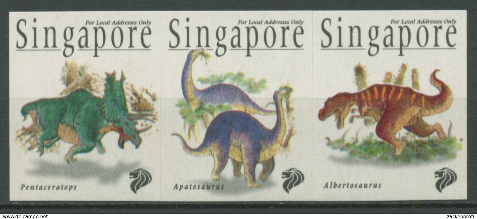 Singapur 1998 Dinosaurier 874/76 Postfrisch - Singapur (1959-...)