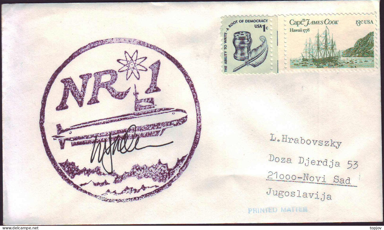 USA - US NAVY  ATOMIC SUBMARINE  NR 1 - 1978 - Sottomarini