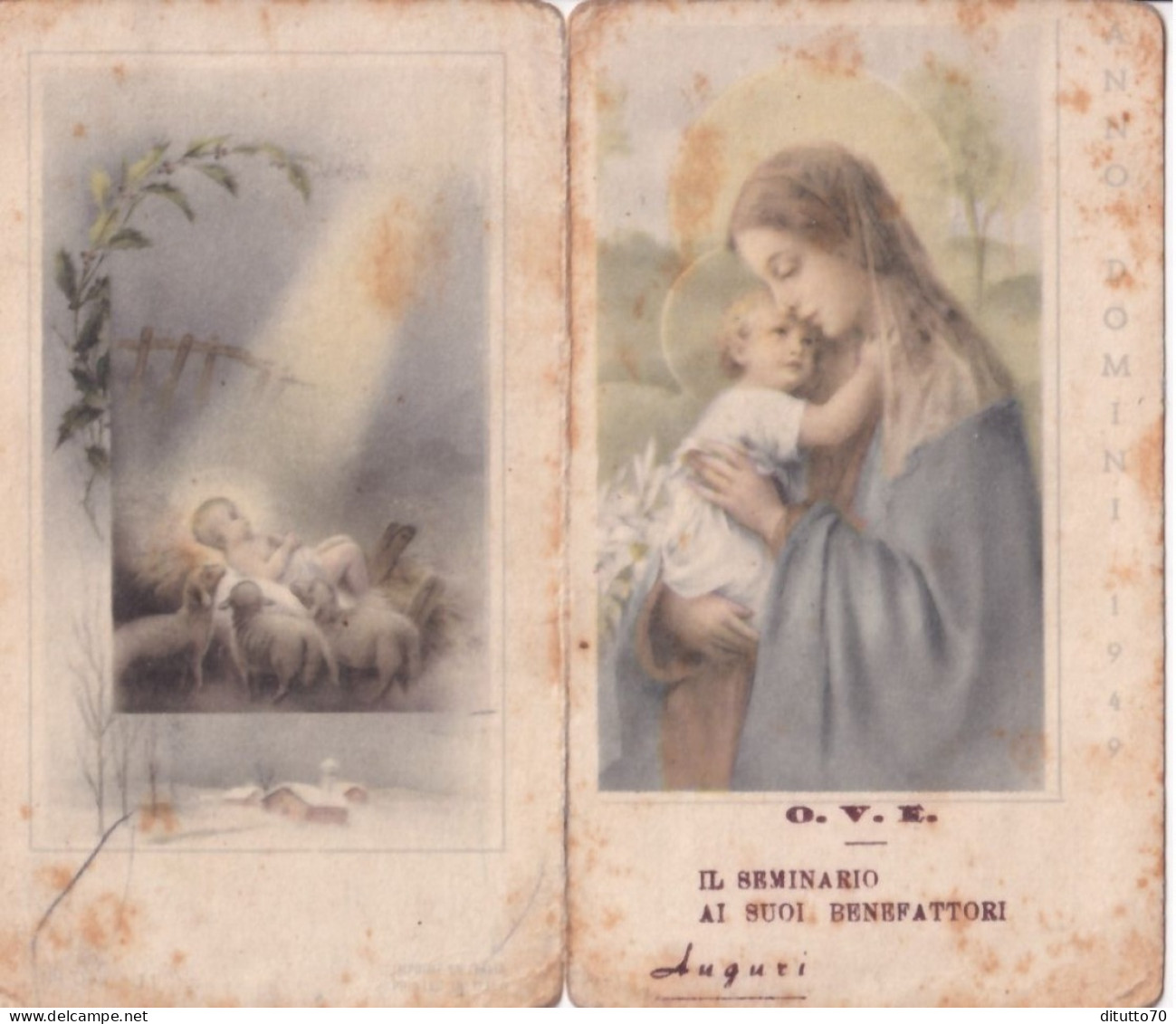 Calendarietto - Anno Domini - Il Seminario - O.v.e. - Anno 1949 - Petit Format : 1941-60