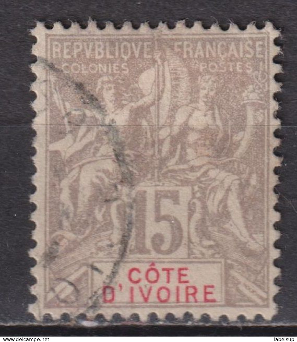 Timbre Oblitéré De Côte D'Ivoire De 1900 N° 15 - Oblitérés