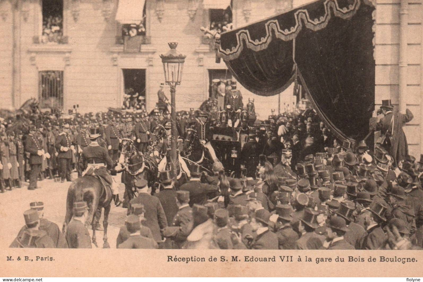 Royauté - Paris - Série De 7 Cpa - Réception De Sa Majesté EDOUARD VII - Royalty Famille Royale - Königshäuser