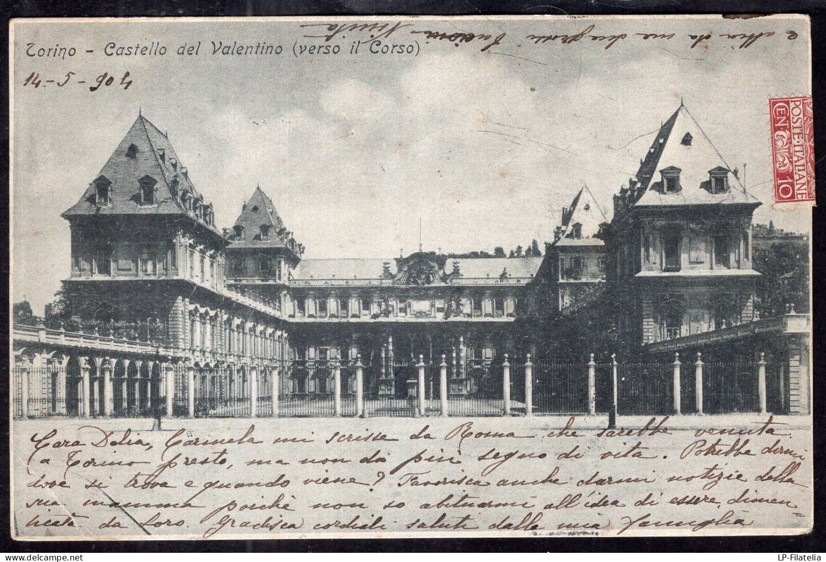 Italy - 1904 - Torino - Castello Del Valentino (verso Il Corso) - Castello Del Valentino