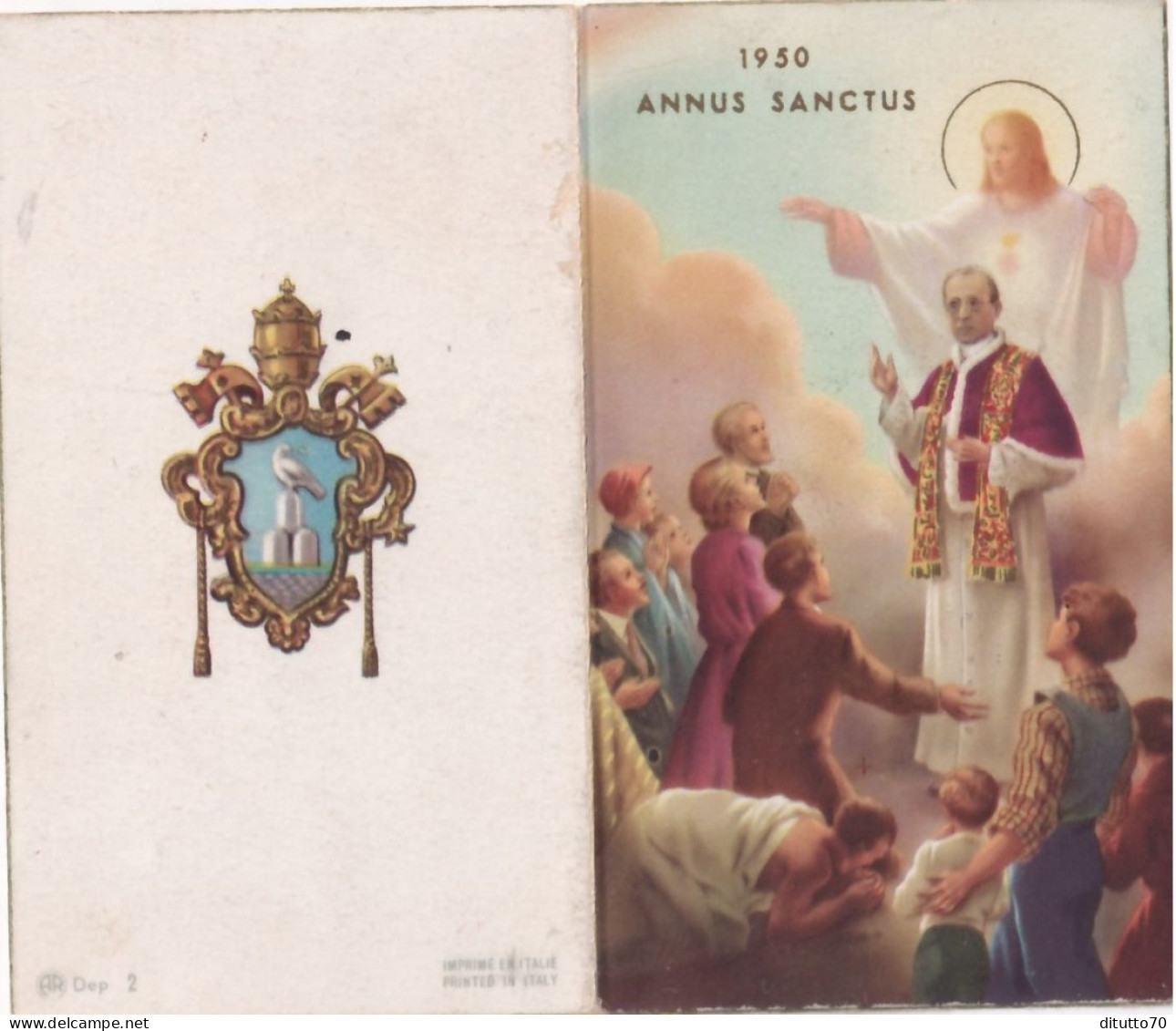 Calendarietto - Annus Sanctus - Pio XII - Anno 1950 - Formato Piccolo : 1941-60