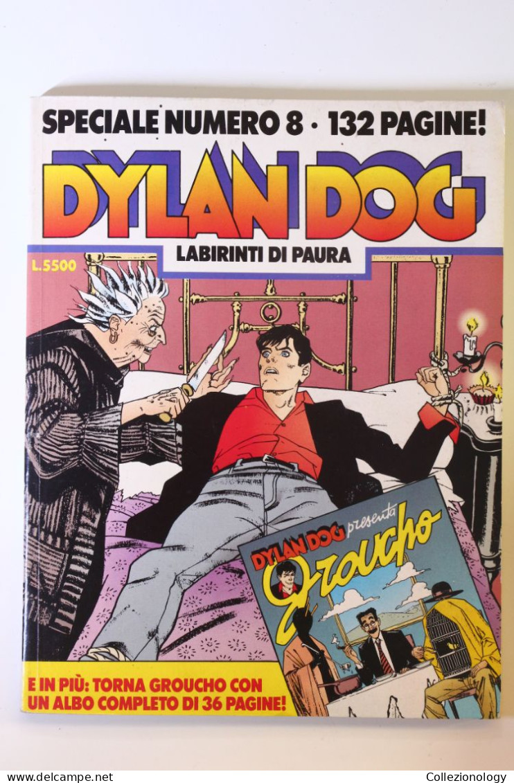 FUMETTO DYLAN DOG SPECIALE 132 PAGINE N.8 LABIRINTI DI PAURA ORIGINALE 1994 BONELLI EDITORE - Dylan Dog