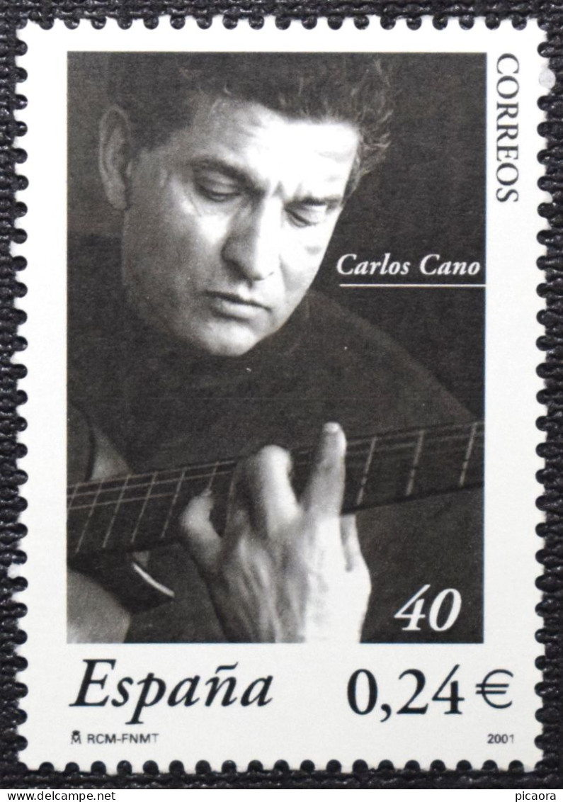 España Spain  2001  Carlos Cano  Mi 3676 Yv 3396  Edi 3841  Nuevo New MNH ** - Sänger