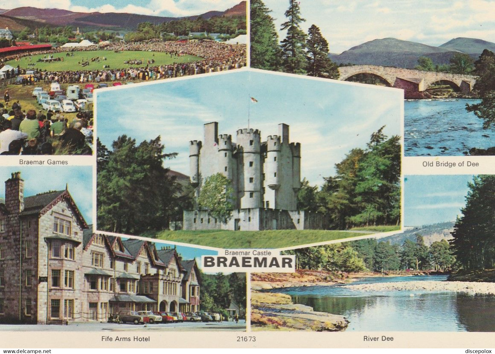 U5713 Braemar Castle - Braemar Games - Old Bridge Of Dee - Fife Arms Hotel / Non Viaggiata - Aberdeenshire