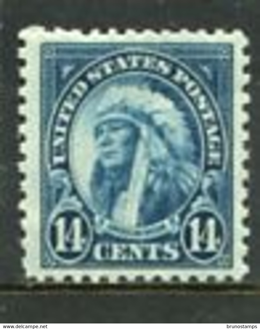 UNITED STATES/USA - 1922  14c  AMERICAN INDIAN  MINT NH - Nuovi