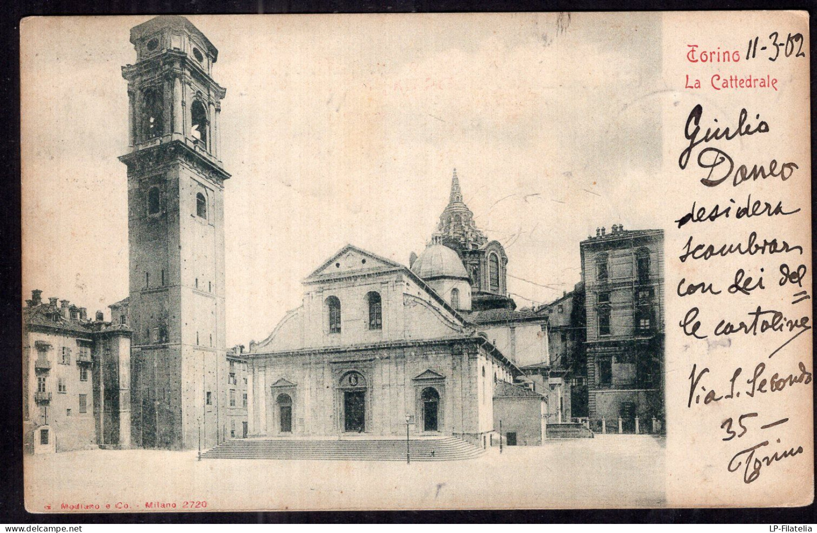 Italy - 1902 - Torino - La Cattedrale - Places & Squares