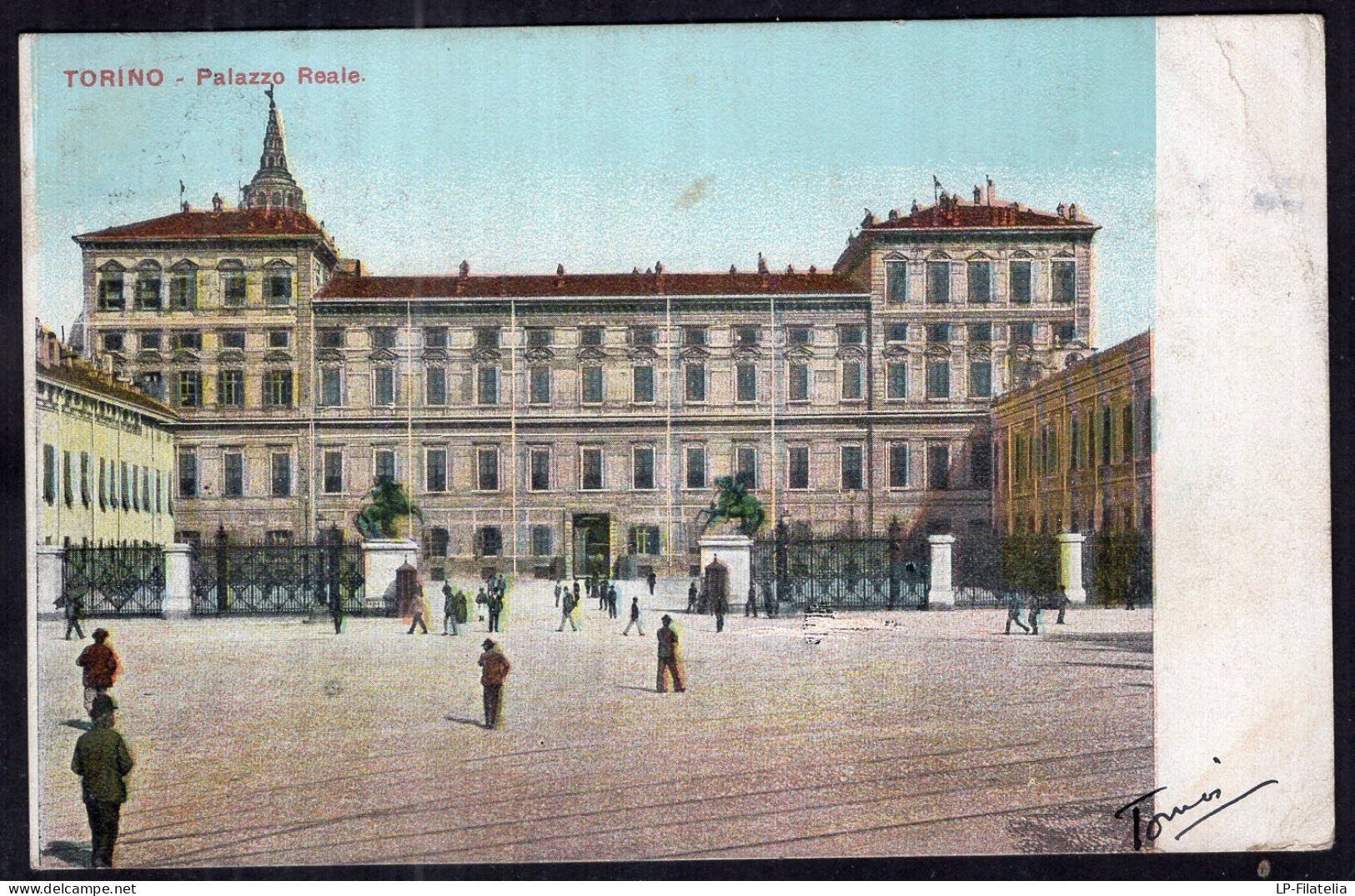 Italy - 1908 - Torino - Palazzo Reale - Orte & Plätze