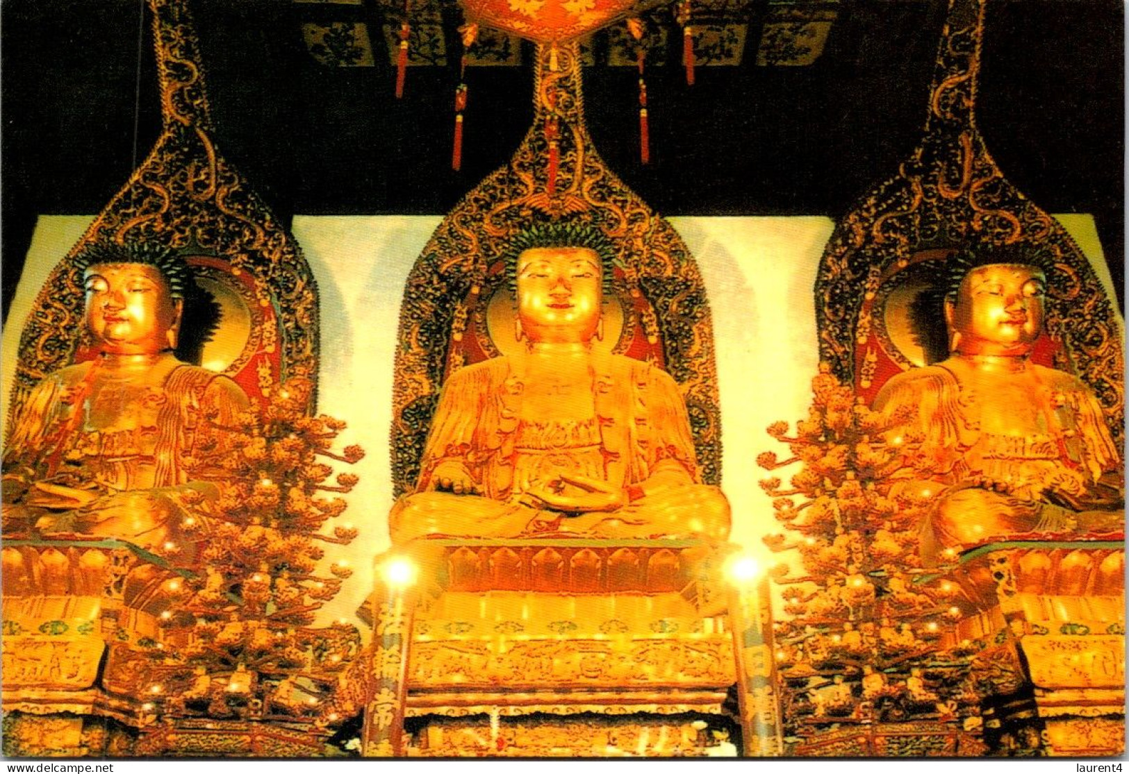 13-3-2025 (2 Y 51) China (posted To FRance) - 3 Giant Buddha In Great Hall - Buddhism