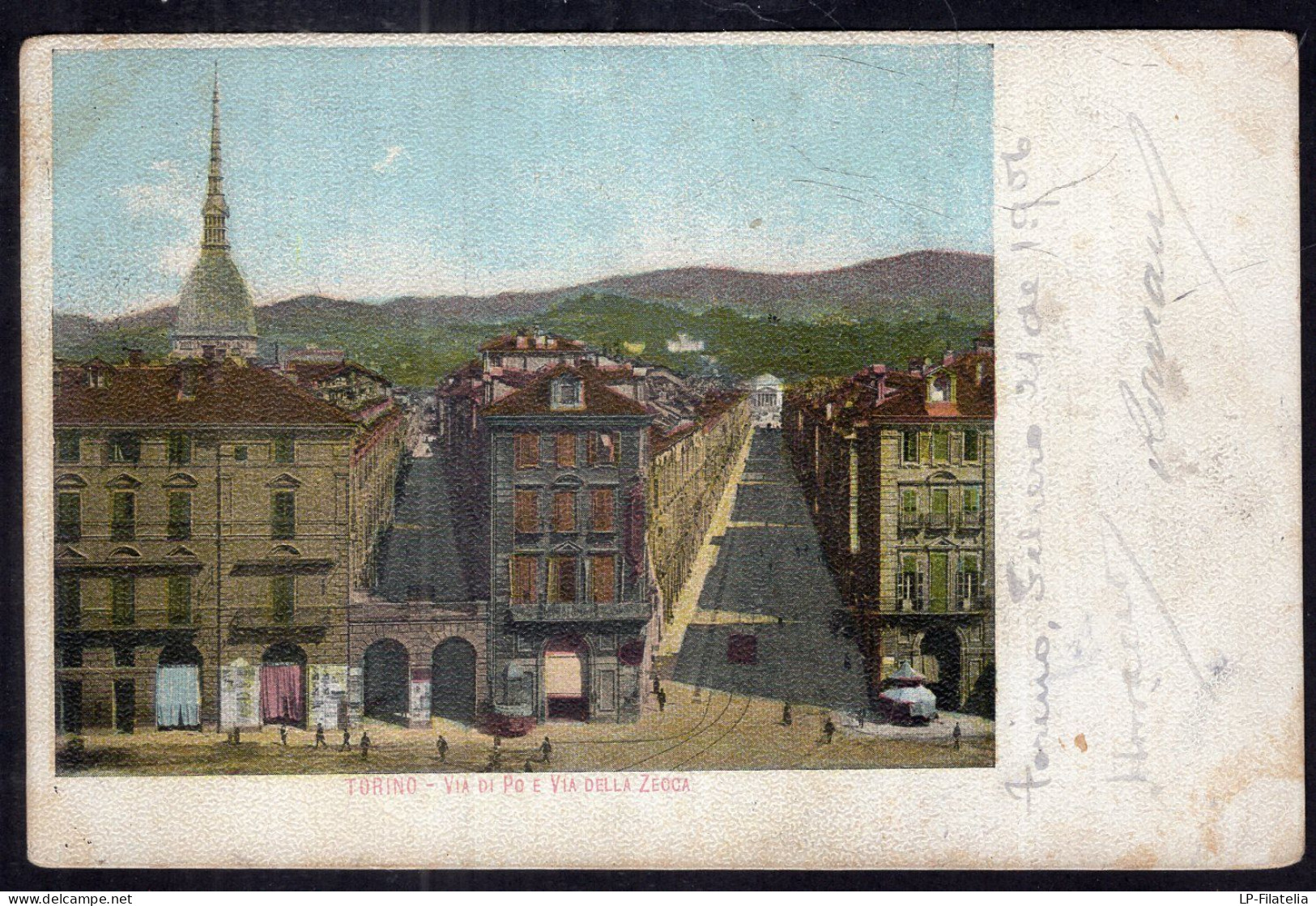 Italy - 1906 - Torino - Via Di Po E Via Della Zecca - Places & Squares