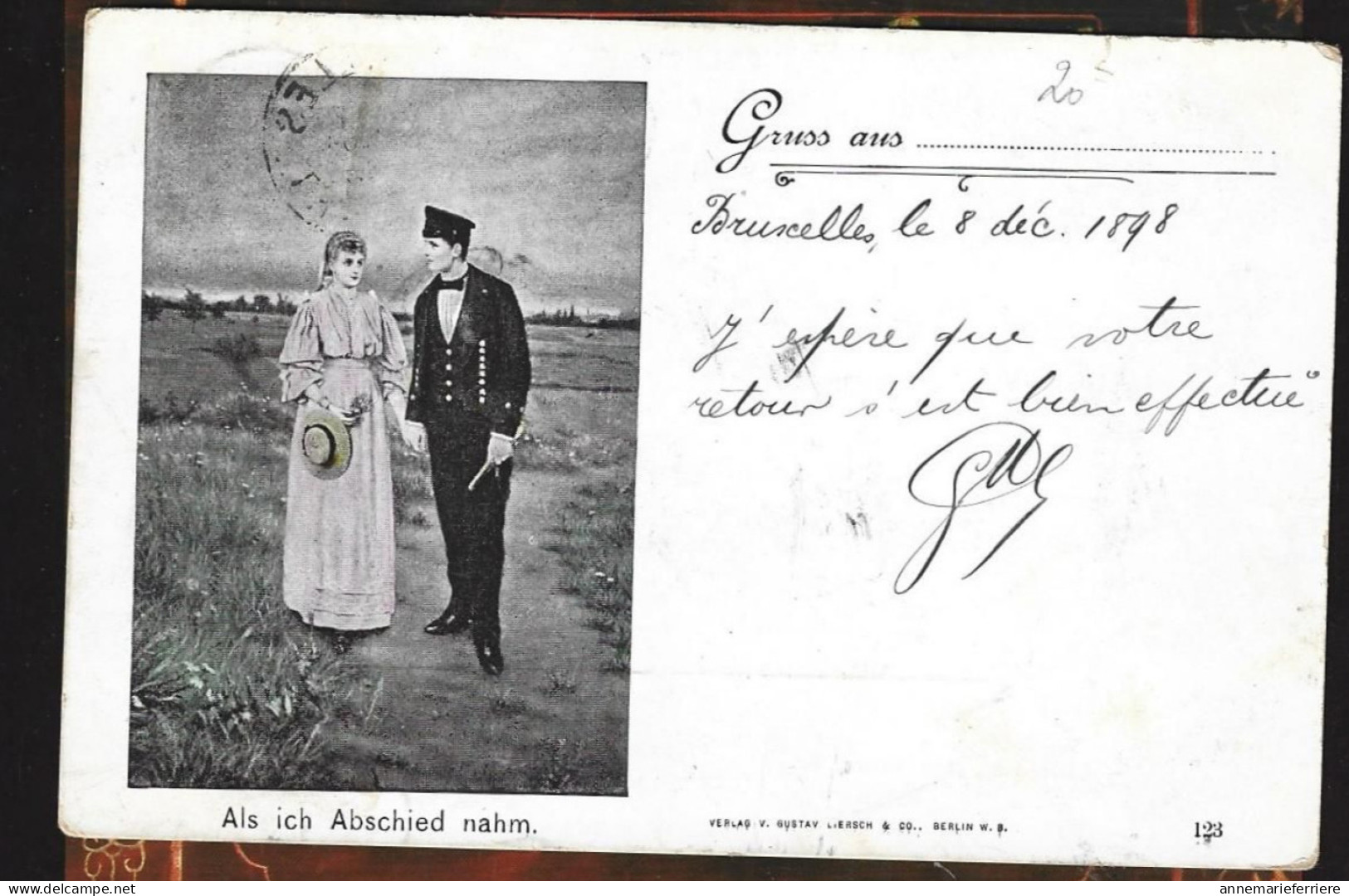 Als Ich Abschied Nahm ( Départ De Bruxelles Le 8 Déc 1898 Arrivée à Charleroi ) - Andere Kriege