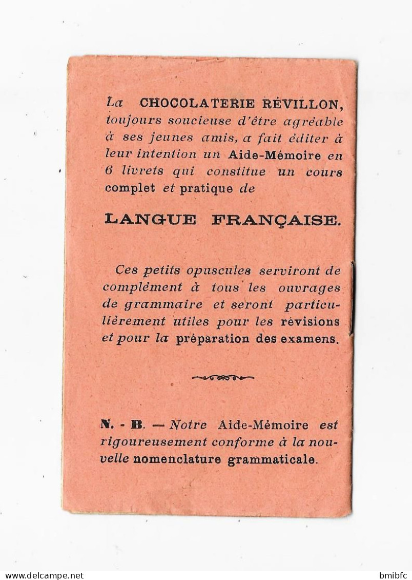 Chocolat RÉVILLON - Aide-Mémoire N° 6 à L'usage Des Candidats Aux Examens ....par Fleury GROMOLLARD Professeur à Lyon - Publicités