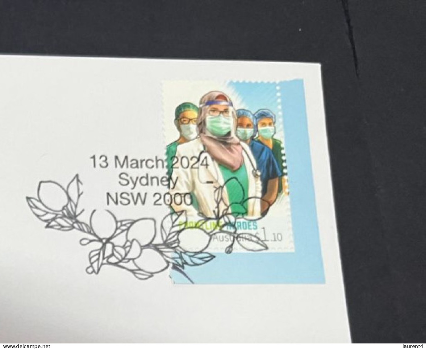 13-3-2024 (2 Y 52) COVID-19 4th Anniversary - Cayman Islands (UK) - 13 March 2024 (with OZ COVID-19 Doctor Stamp) - Disease