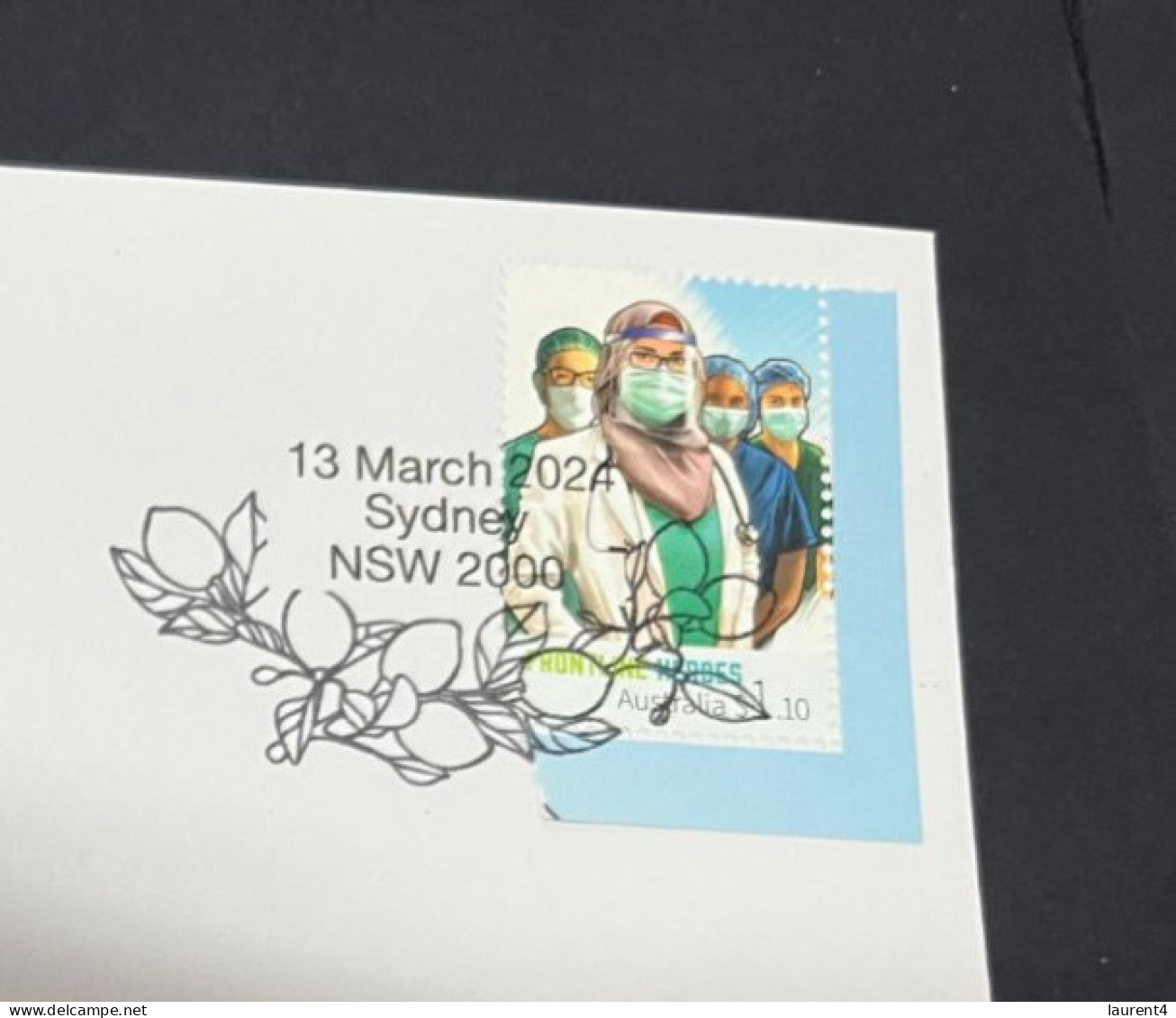 13-3-2024 (2 Y 52) COVID-19 4th Anniversary - Ghana - 13 March 2024 (with OZ COVID-19 Doctor Stamp) - Disease