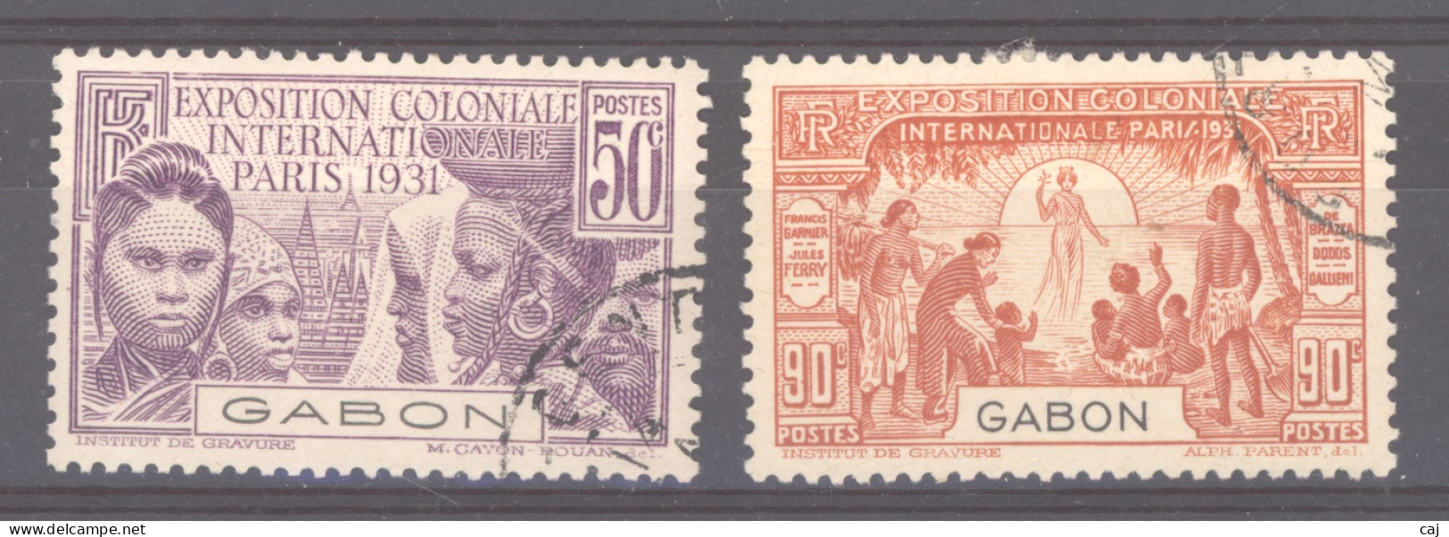 Gabon  :  Yv  122-23  (o) - Used Stamps