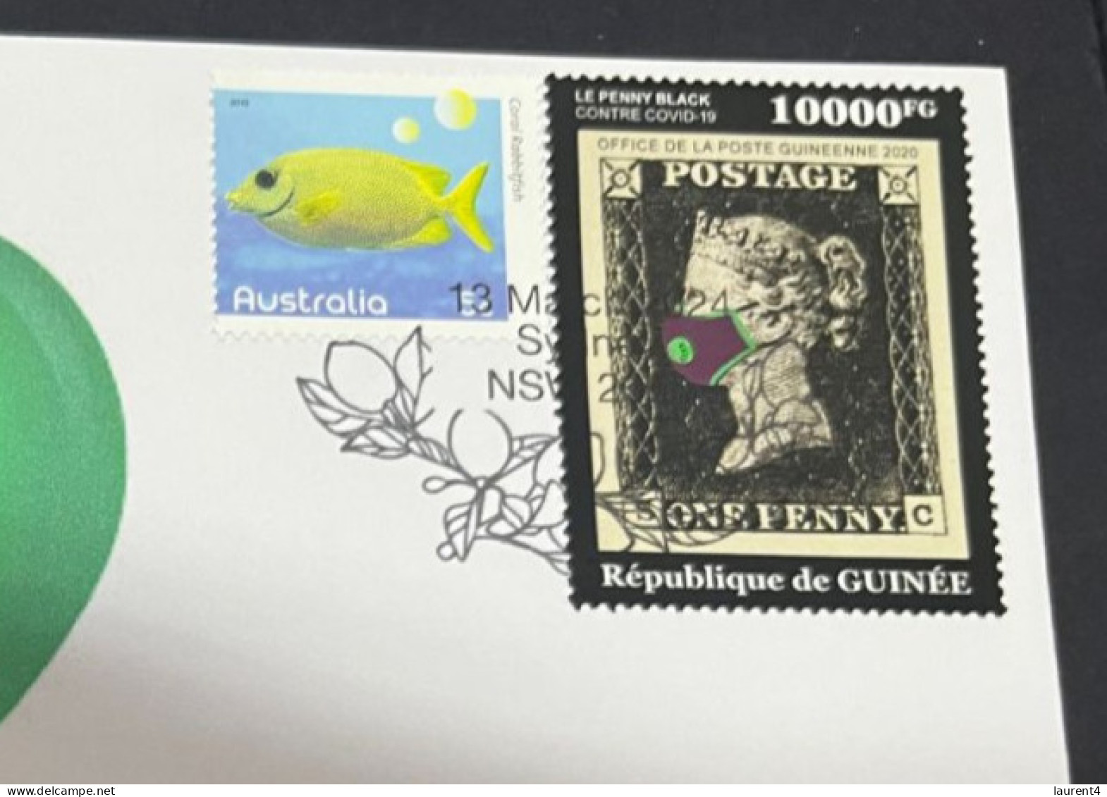 13-3-2024 (2 Y 52) COVID-19 4th Anniversary - Guinea - 13 March 2024 (with Guinea COVID-19 Stamp) - Disease