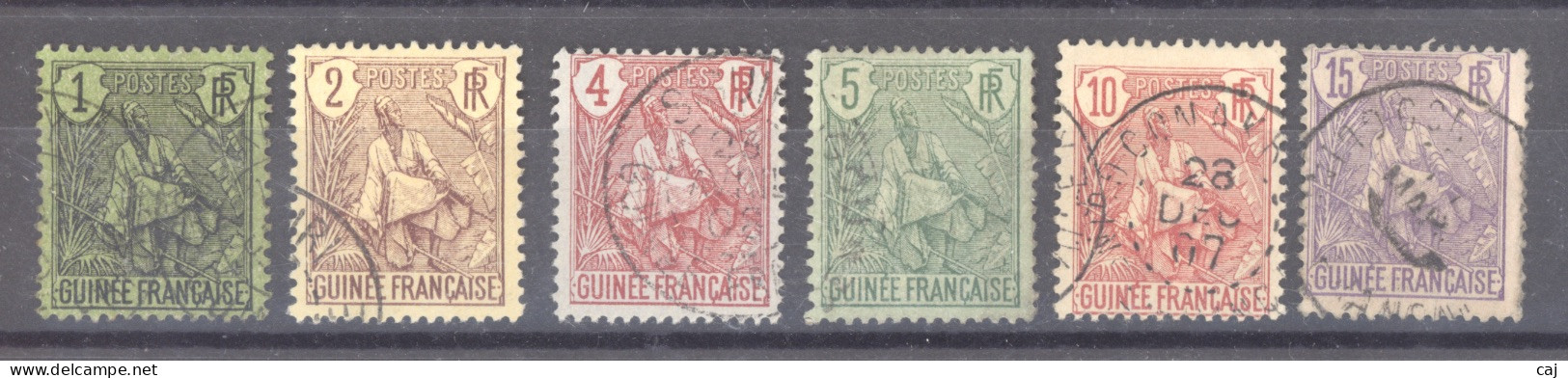 Guinée  :  Yv  18-23  (o) - Used Stamps