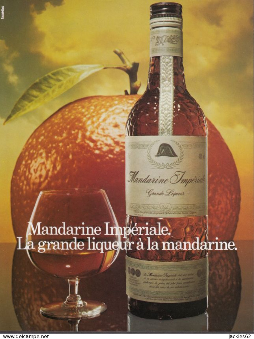 128842CL/ MANDARINE IMPERIALE, LIQUEUR, Page De Magazine Format 21/27,5 Cm - Publicités