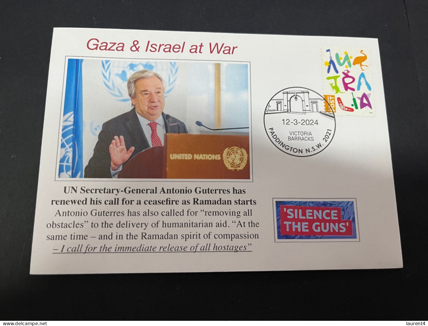 13-3-2024 (2 Y 54) War In Gaza - UN Secretary A. Guterres - Ramadan Message About End Of GAZA War + Hostage Freedom - Militares