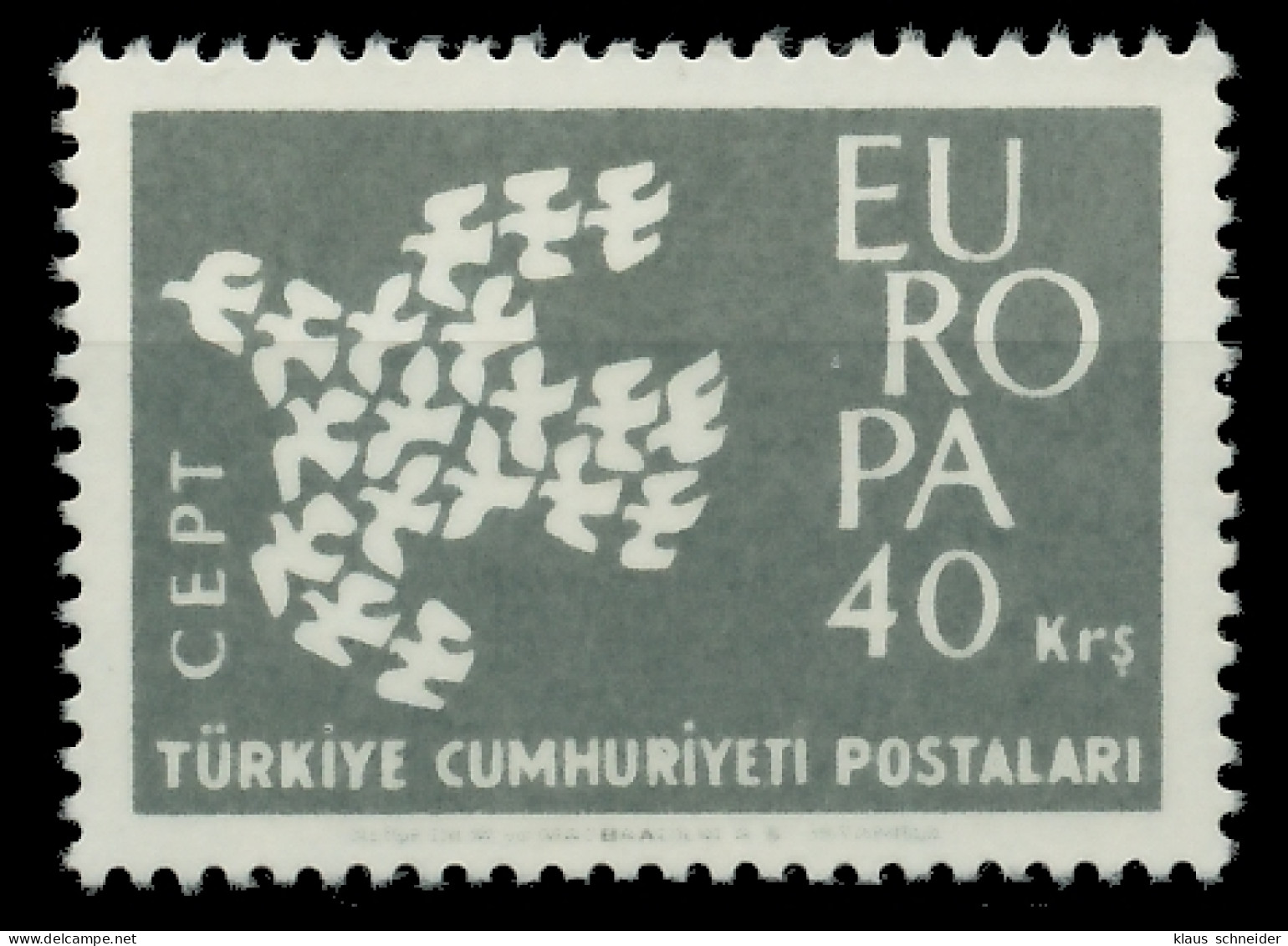 TÜRKEI 1961 Nr 1821 Postfrisch SA1DACE - Unused Stamps
