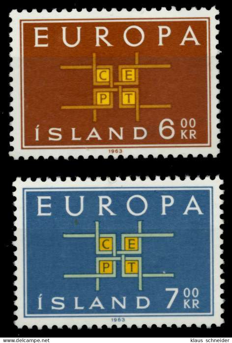 ISLAND 1963 Nr 373-374 Postfrisch SA3168A - Ongebruikt