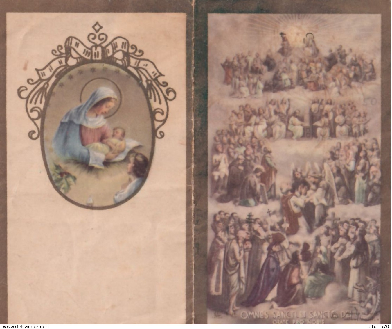 Calendarietto - Omnes Sanctlet Sancts Dei - Anno 1949 - Petit Format : 1941-60