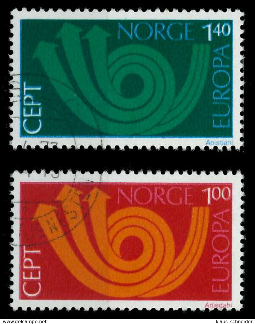NORWEGEN 1973 Nr 660-661 Gestempelt X04068E - Used Stamps