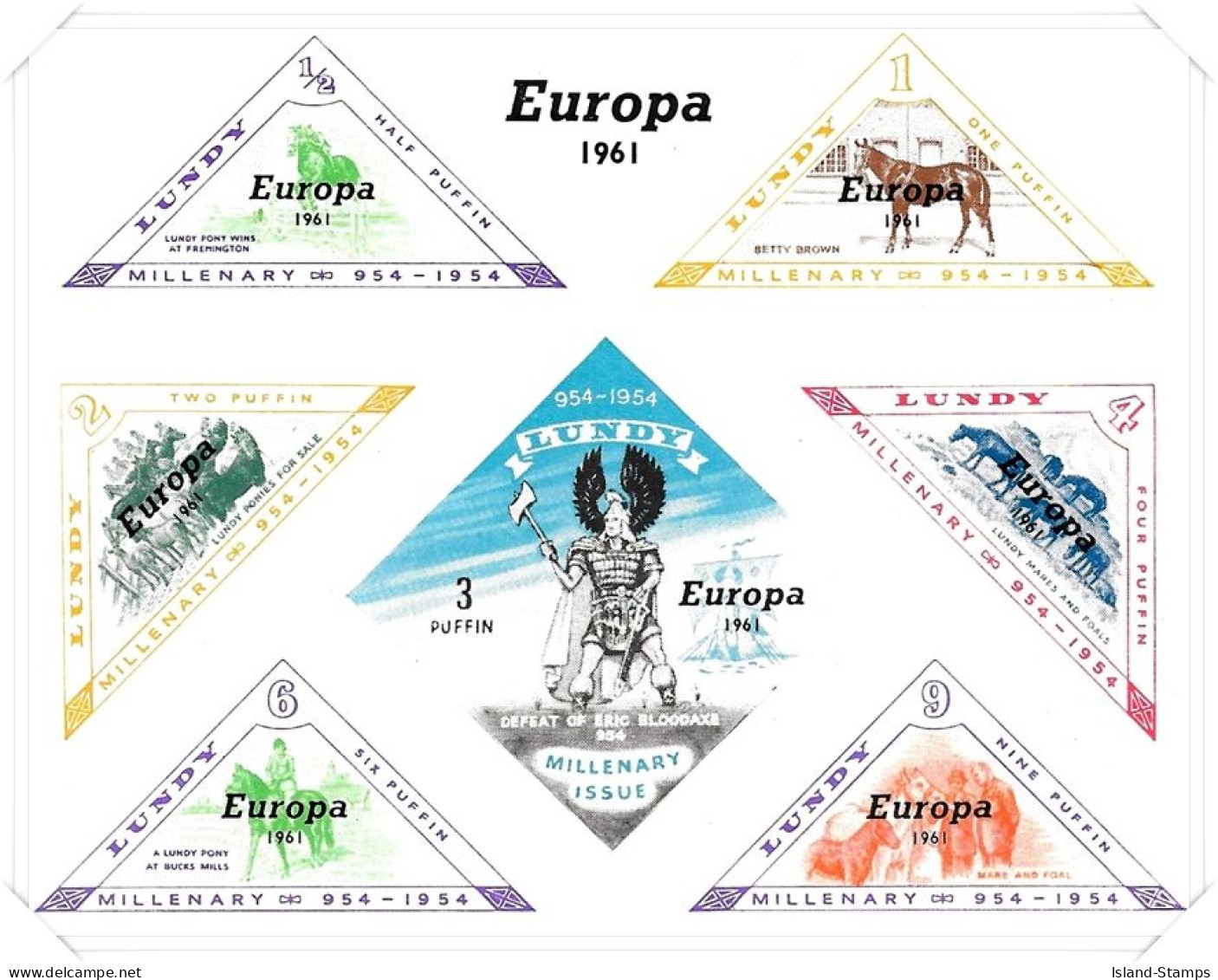 Lundy MNH Mini Sheet 1961 Europa Hrd2-a - Emisiones Locales