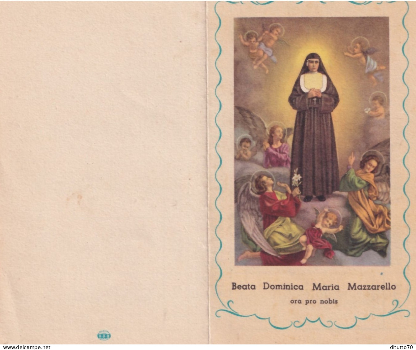 Calendarietto - Salesiano - Beata Dominica Maria Mazzarella - Anno 1949 - Small : 1941-60