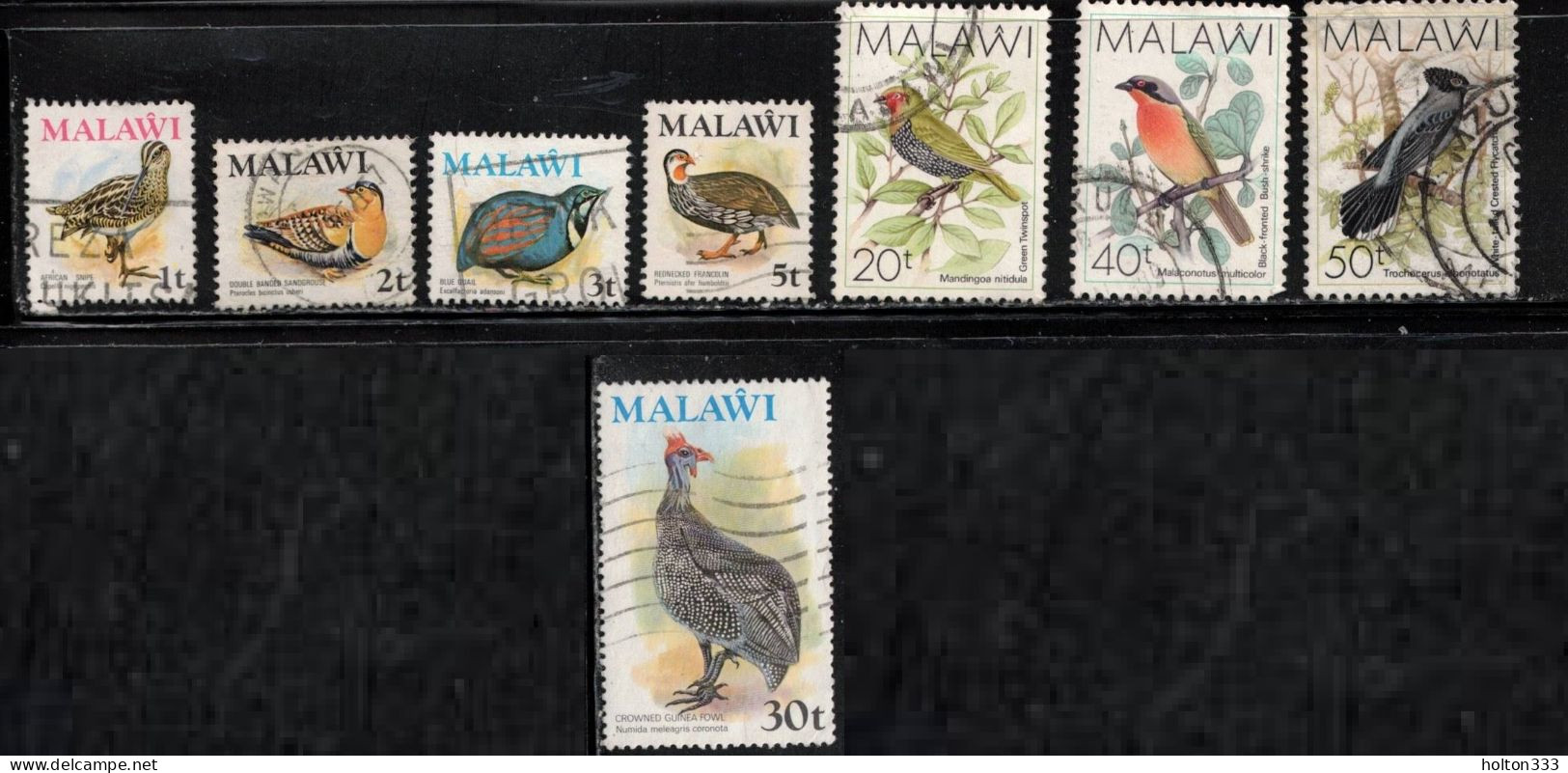 MALAWI Scott # 233-6, 241, 525, 527-8 Used - Birds - Malawi (1964-...)