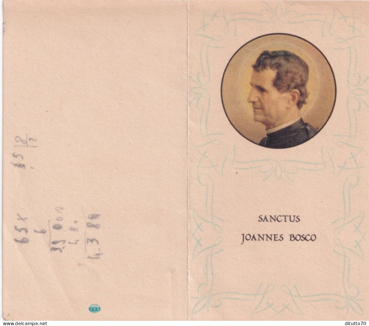 Calendarietto - Salesiano - Sanctus Joannes  Bosco - Anno 1949 - Tamaño Pequeño : 1941-60