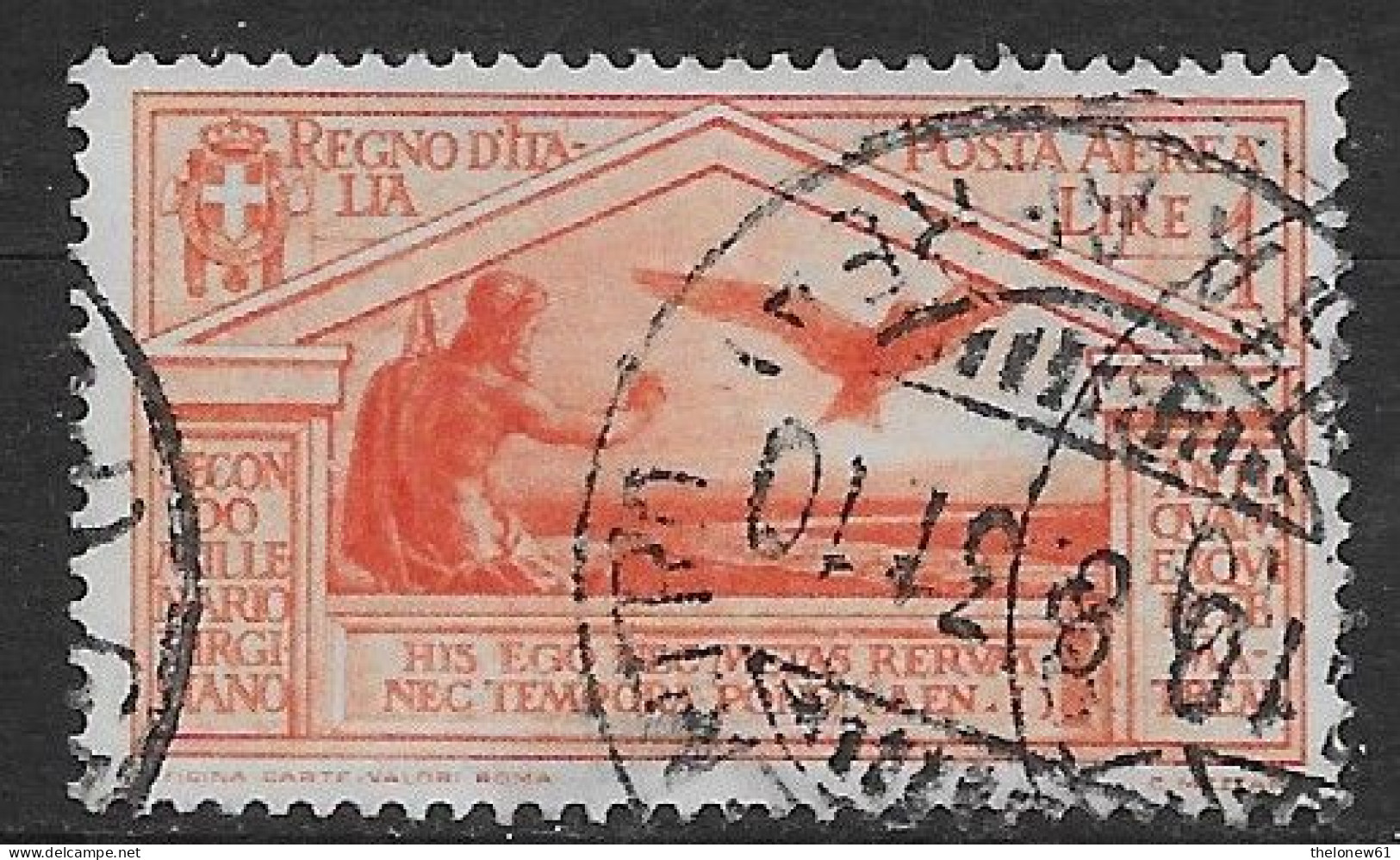 Italia Italy 1930 Regno Virgilio Aerea L1 Sa N.A22 US - Luftpost