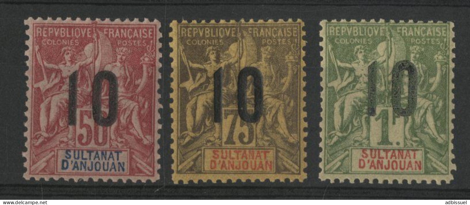 ANJOUAN N° 28 + 29 + 30 Neufs Sans Charnière ** (MNH) Qualité TB - Neufs